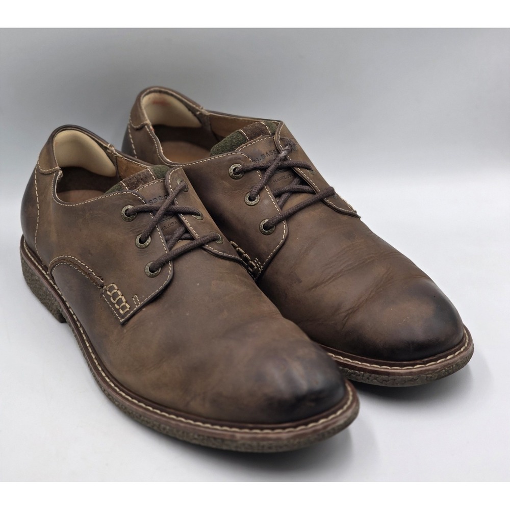 G.H. Bass Brewer Leather Shoes Mens 10.5M Brown Casual Loafers 4181